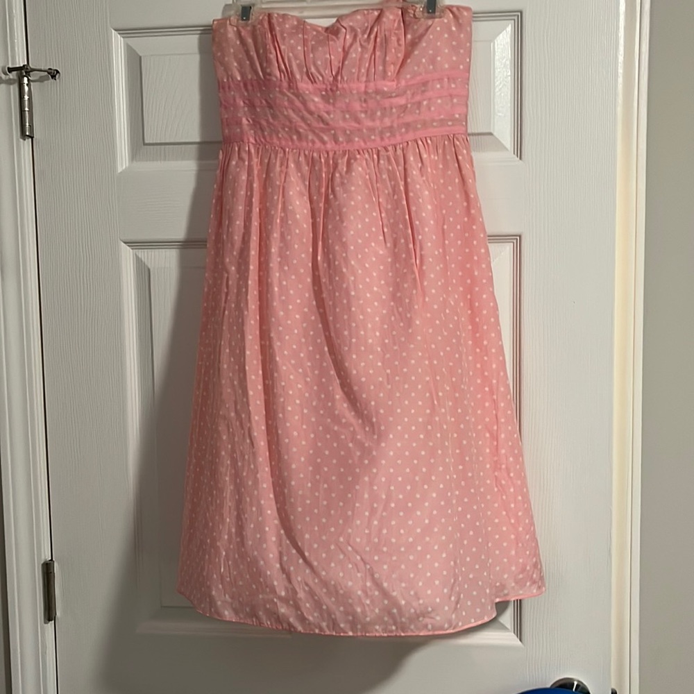 Pink & White “dot” dress